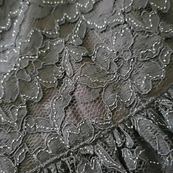 Vintage 80'S Simon Chang Diffusion midi crinoline Sparkly party  skirt & Top - Picture 9 of 11